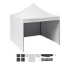 10x10 FT Pop up Canopy with Removable Sidewalls, Instant Canopies Portable Gazebo & Wheeled Bag, UV Resistant Waterproof