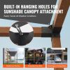 Pergola Bracket Kit 4''x4''(Inner Size 3.6x3.6), 4pcs 3-Way Heavy Duty Corner Bracket Woodworks DIY Post Base Kit