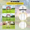 Birdcage Shape Garden Arbor, 9\' High x 6.6\' Wide, Heavy Duty Wrought Iron Arbor, Wedding Arch Trellis for Climbing Vines in Outdoor Garden, Lawn