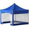Pop Up Canopy Tent, 10 x 10 FT, Outdoor Patio Gazebo Tent with Removable Sidewalls and Wheeled Bag